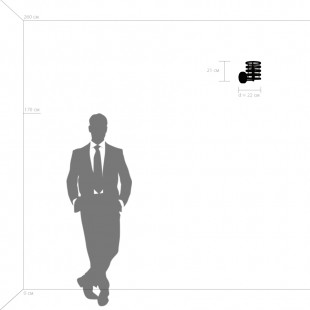 735610 (SB1509/1) Бра EPSILON 1х40W E14 ЧЕРНЫЙ/ЗОЛОТО (в комплекте)