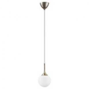813013 (MD5085-1GL) Подвес GLOBO 1х40W  E14 champagne gold/white (в комплекте)