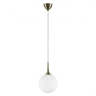 813031 (MD5087-1EB)  Подвес GLOBO 1х40W  E14 electroplating bronze/white (в комплекте)