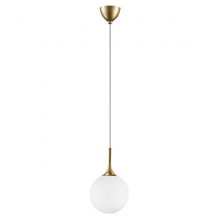 813022 (MD5086-1JS)  Подвес GLOBO 1х40W  E14 gold/white (в комплекте)