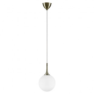 813021 (MD5086-1EB)  Подвес GLOBO 1х40W  E14 electroplating bronze/white (в комплекте)