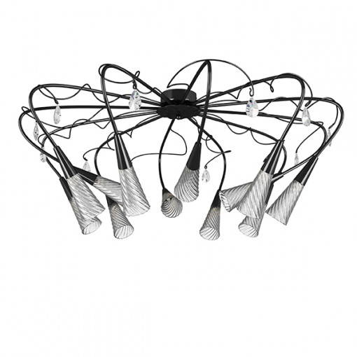 711127 (SX1105/12) Люстра AEREO 12х25W G9 BLACK (в комплекте) 711127 (SX1105/12) Люстра AEREO 12х25W G9 BLACK (в комплекте)