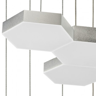 750222 (MD13003032-12А) Люстра подвесная FAVO LED-60W 2880LM Silver 3000K (в комплекте) 750222 (MD13003032-12А) Люстра подвесная FAVO LED-60W 2880LM Silver 3000K (в комплекте)