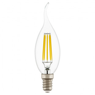 933604 Лампа LED FILAMENT 220V CA35  E14 6W=65W 400-430LM 360G CL 4000K 30000H (в комплекте)