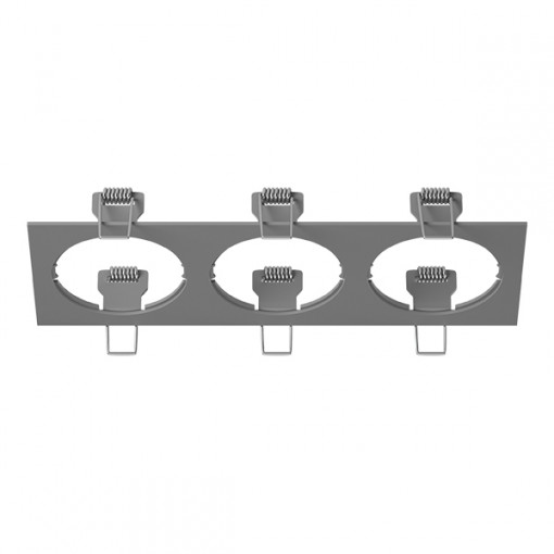 217539 Рамка INTERO 16 Triple QUADRO СЕРЫЙ (в комплекте) 217539 Рамка INTERO 16 Triple QUADRO СЕРЫЙ (в комплекте)