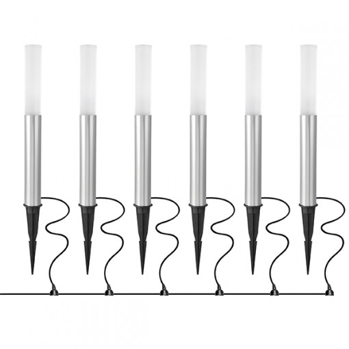 380935 (IVY-833) Светильник DITO LED 6*1,5W 6*20LM  АЛЮМИНИЙ 3000K IP55 (в комплекте)