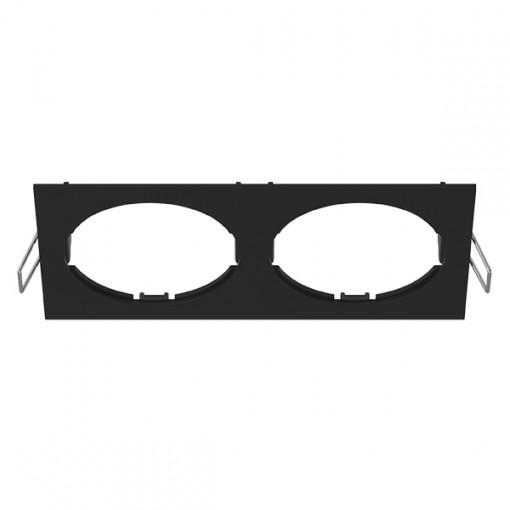 217527 Рамка INTERO 16 Double QUADRO ЧЕРНЫЙ (в комплекте)