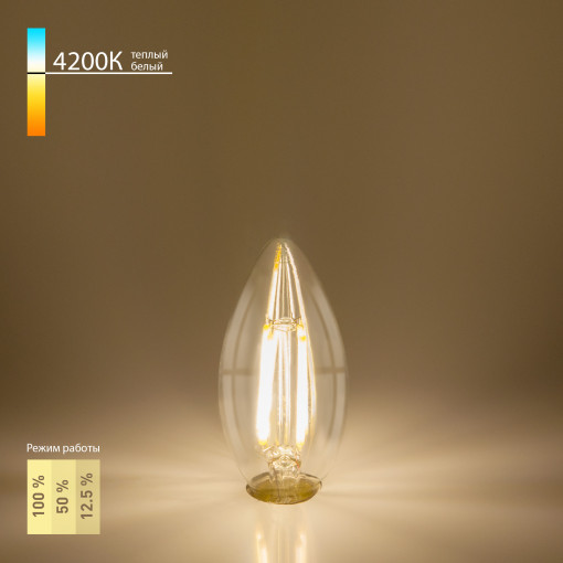 Филаментная светодиодная лампа Dimmable 5W 4200K E14 BLE1401 Филаментная светодиодная лампа Dimmable 5W 4200K E14 BLE1401