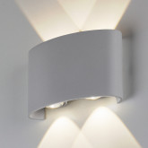 Twinky double серый уличный настенный светодиодный светильник 1555 TECHNO LED Twinky double серый уличный настенный светодиодный светильник 1555 TECHNO LED