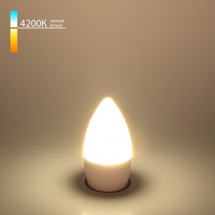 Светодиодная лампа Свеча" C37 6W 4200K E27 BLE2737"