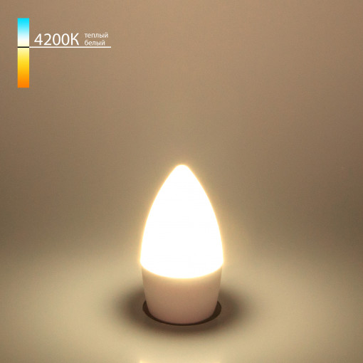 Светодиодная лампа Свеча" C37 6W 4200K E27 BLE2737"