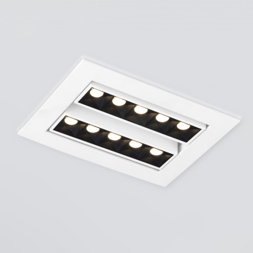 Встраиваемый точечный светодиодный светильник 9923 LED 20W 4200K белый/черный Встраиваемый точечный светодиодный светильник 9923 LED 20W 4200K белый/черный