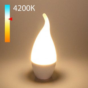 Светодиодная лампа Свеча на ветру" CA37 8W 4200K E14 BLE1432"