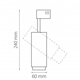 215446 Светильник для 3-фазного трека FUOCO LED 15W 950LM 5-60G БЕЛЫЙ 4000K IP20 (в комплекте)